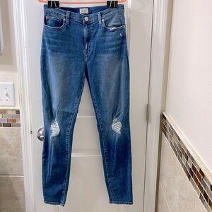 Hudson Blair High Rise Skinny distressed jeans. Size 30